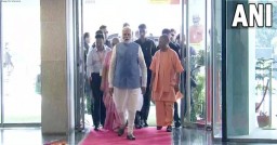 PM Modi arrives in Varanasi for 'One World TB Summit'